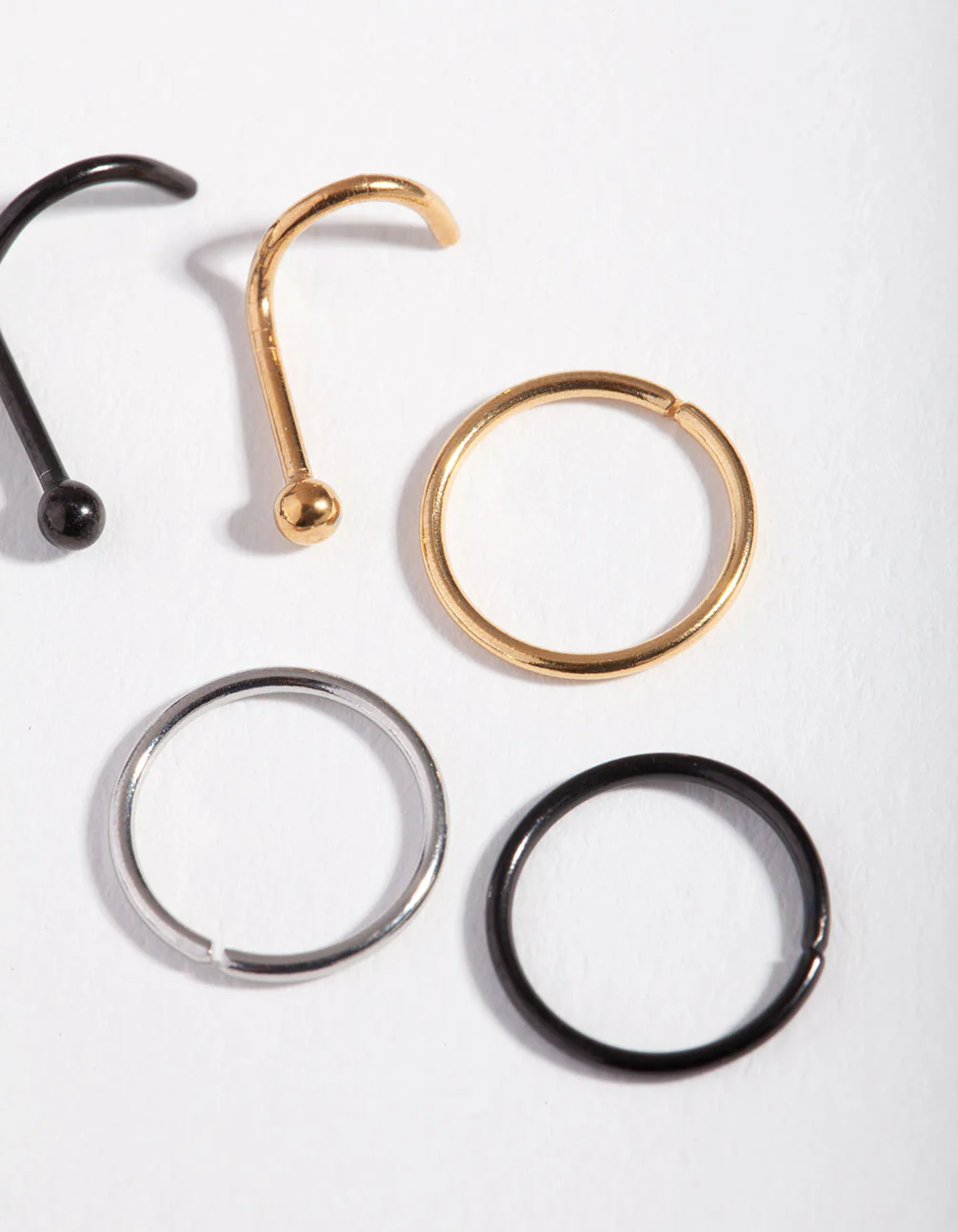 Simple Diamante Nose Stud 6-Pack - Image 3