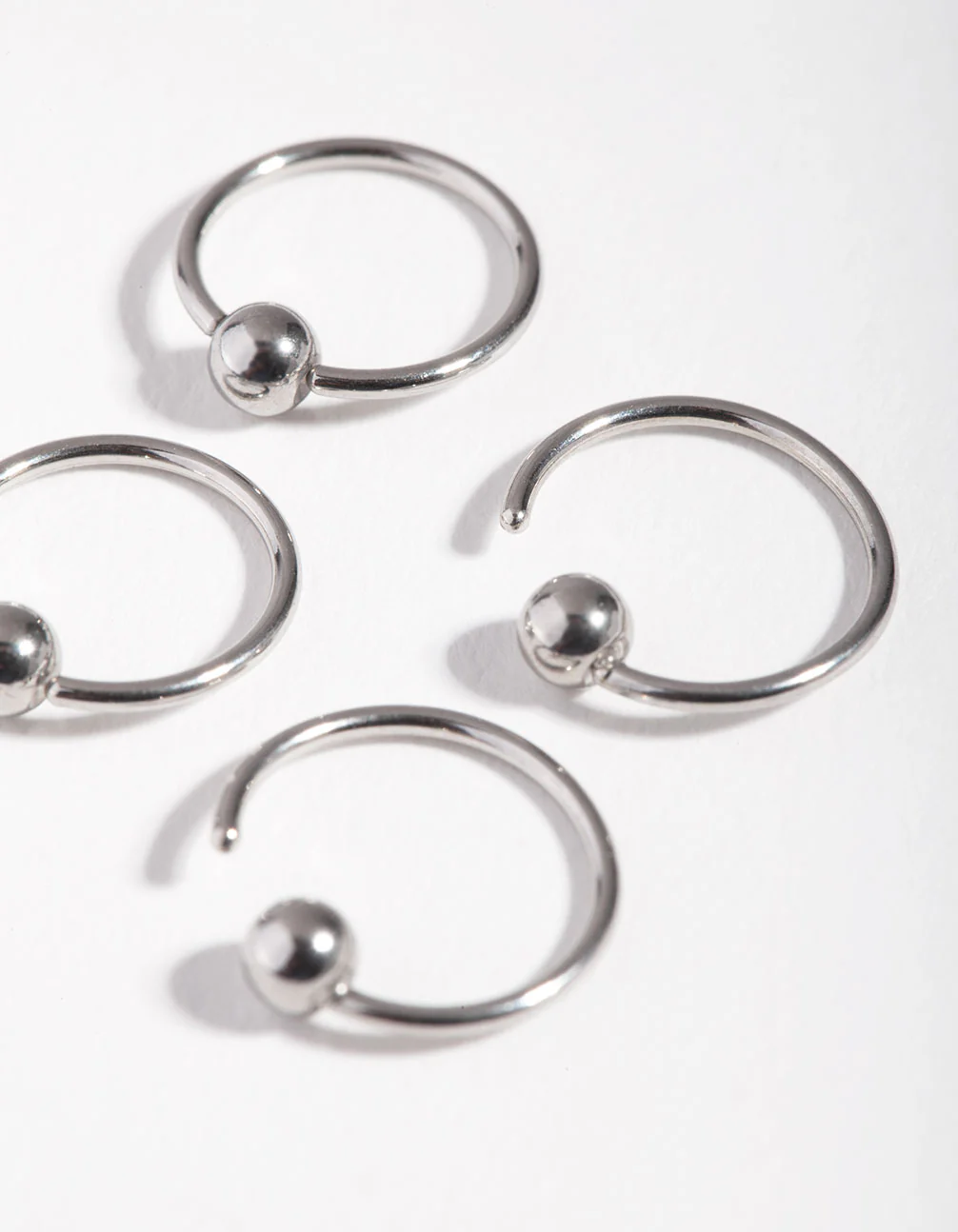 Surgical Steel Large Ball Nose Stud 4-Pack - Image 3