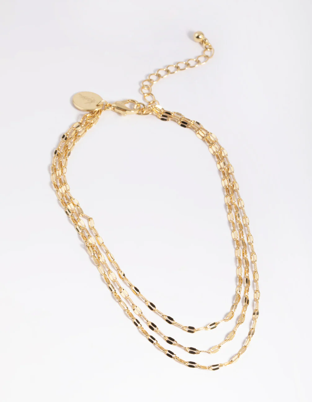 Gold Plated Drape Chain Anklet
