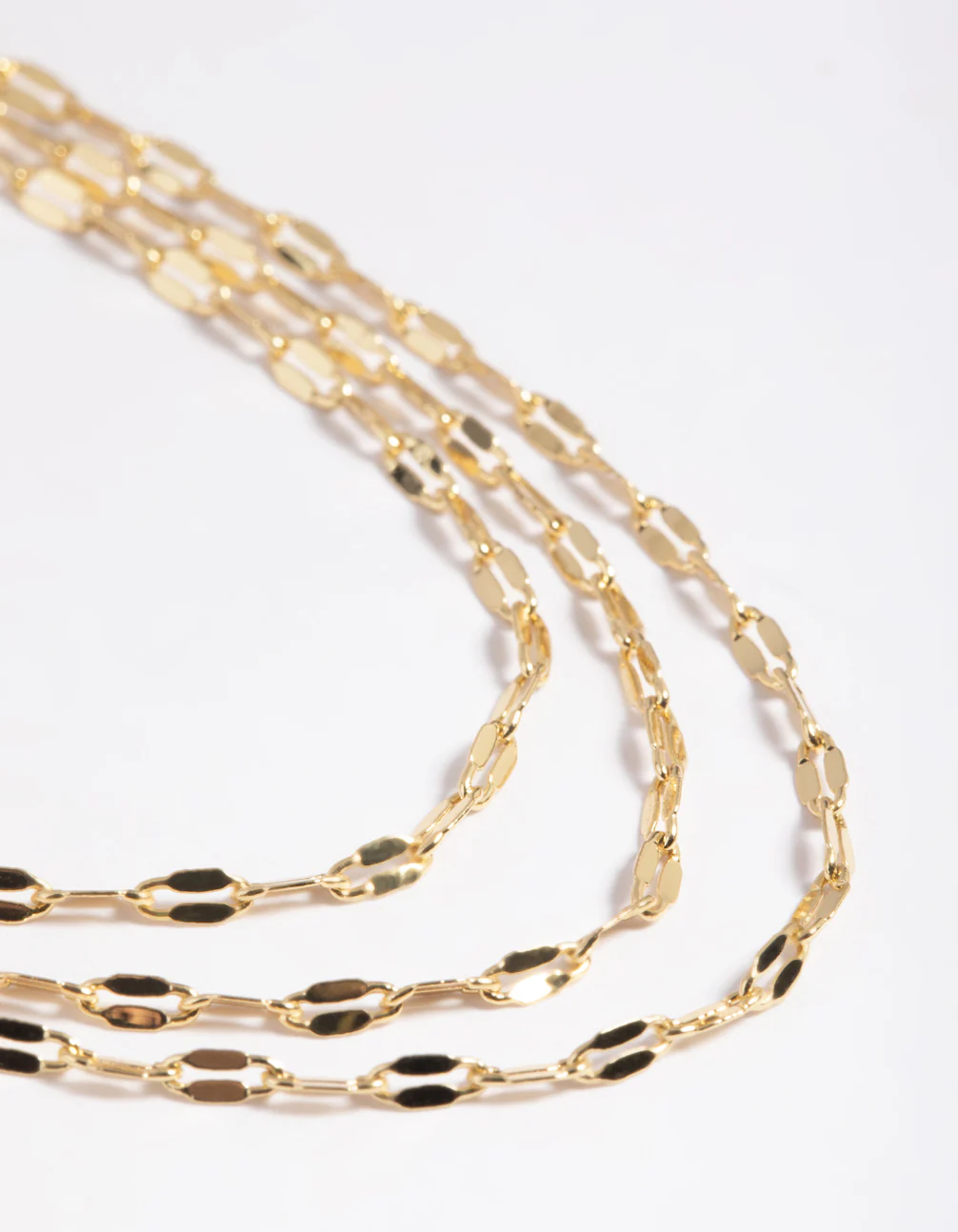 Gold Plated Drape Chain Anklet - Image 3