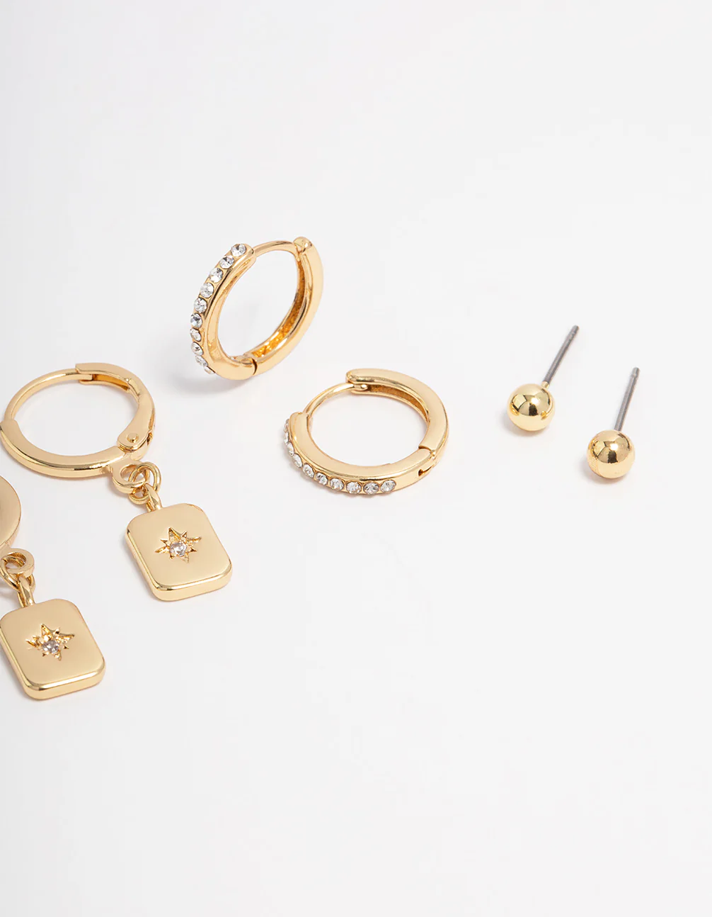 Gold Plated Celestial Earrings 6-Pack - Image 3