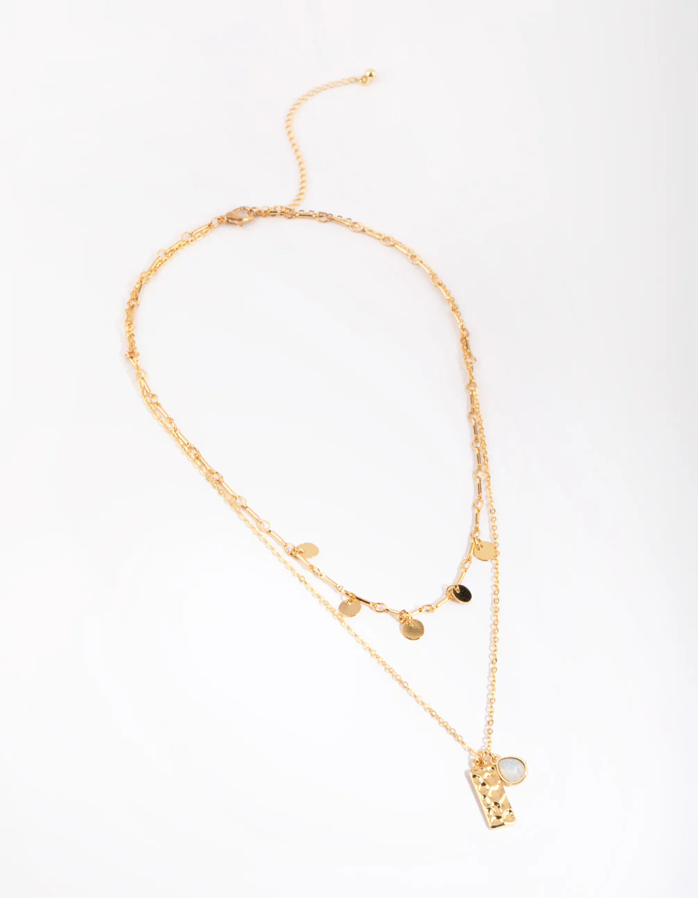 Gold Plated Charm Necklace - Image 2