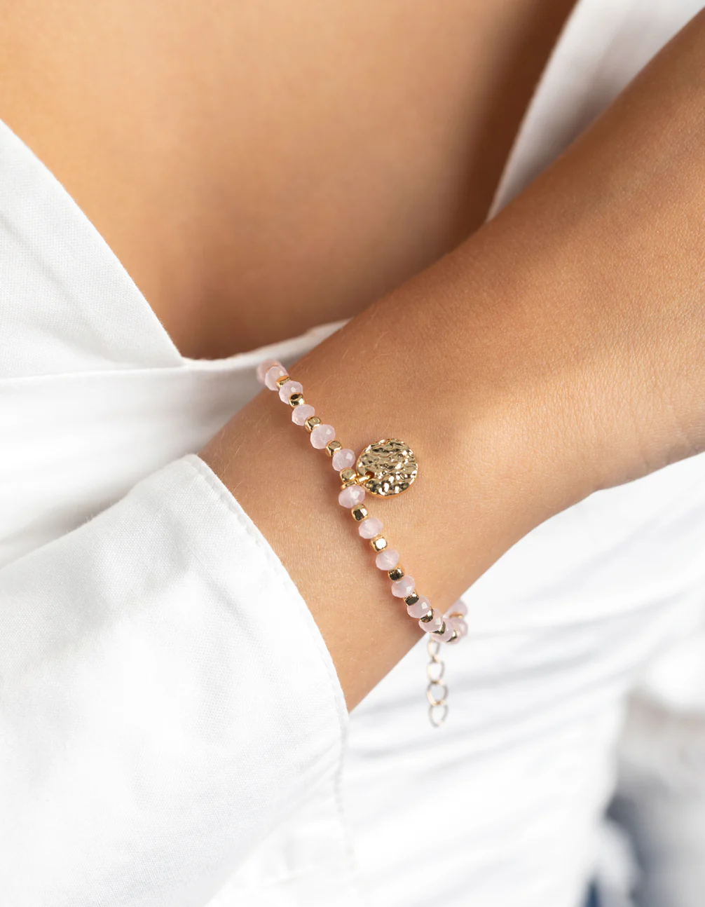 Gold Plated Disc Bracelet - Image 2