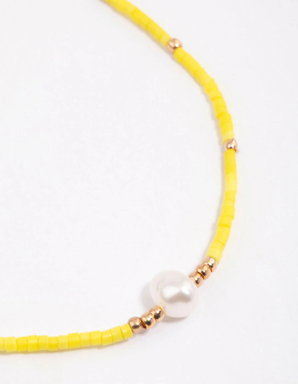 Fabric Mini Bead & Pearl Toggle Bracelet - Image 2