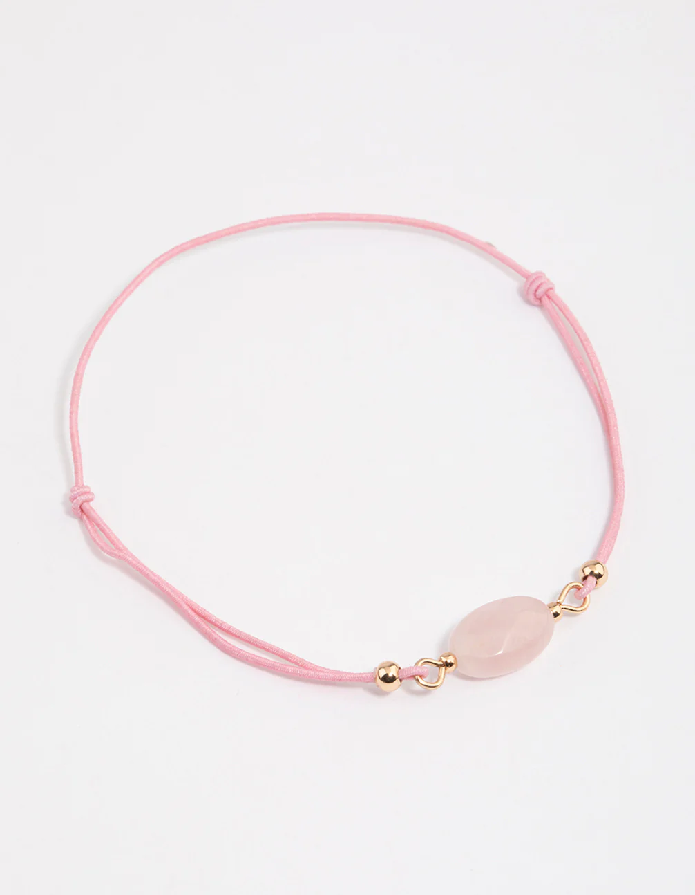 Fabric Mini Semi-Precious Pendant Bracelet - Image 2