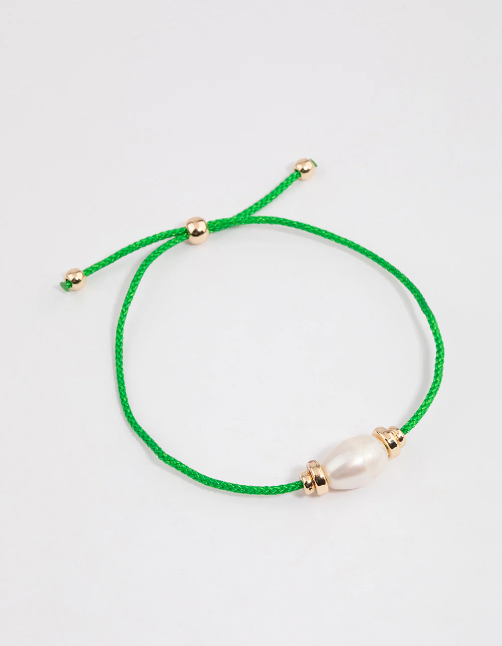 Fabric Simple Pearl Pendant Bracelet - Image 2