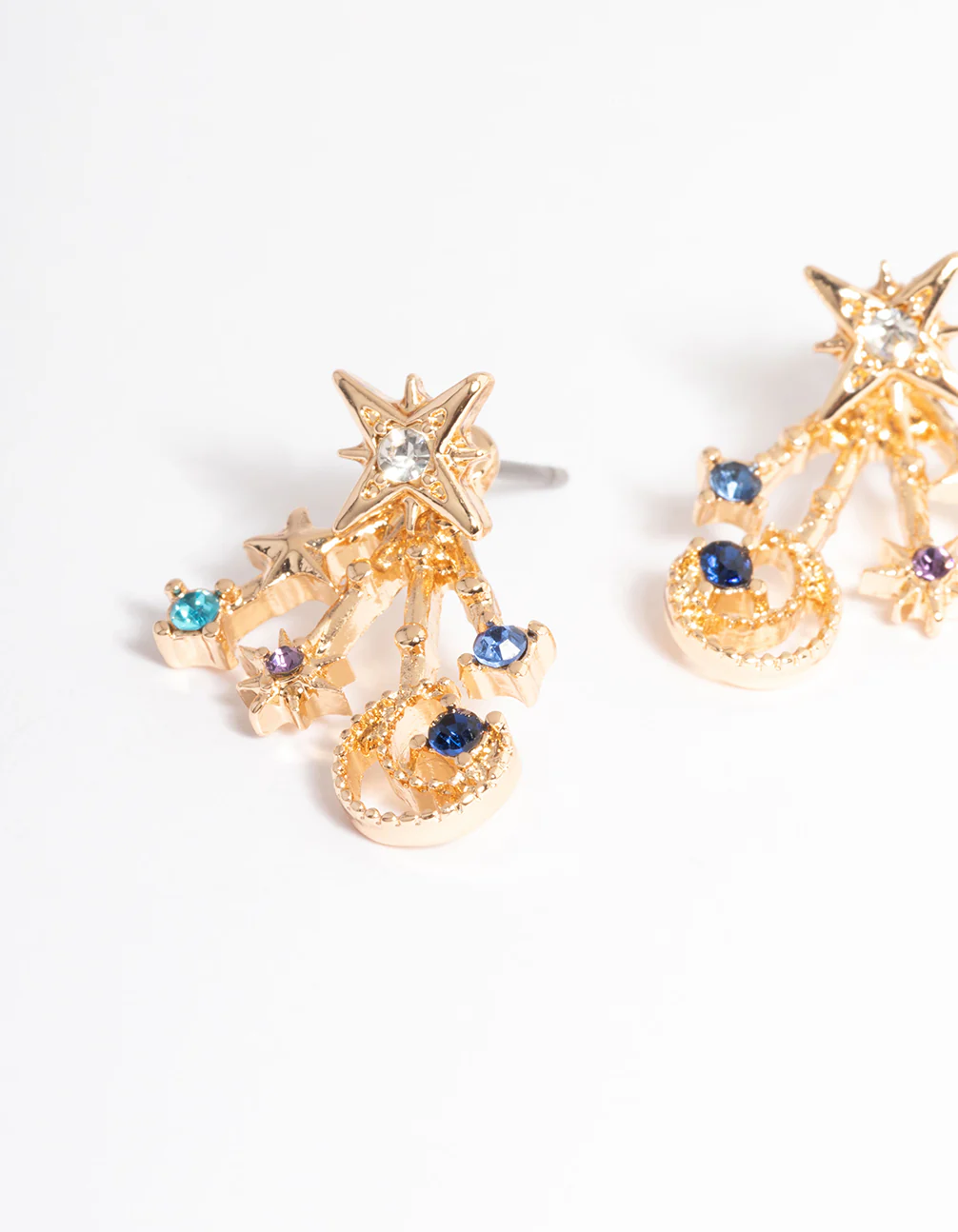 Gold Celestial Jacket Earrings - Image 2