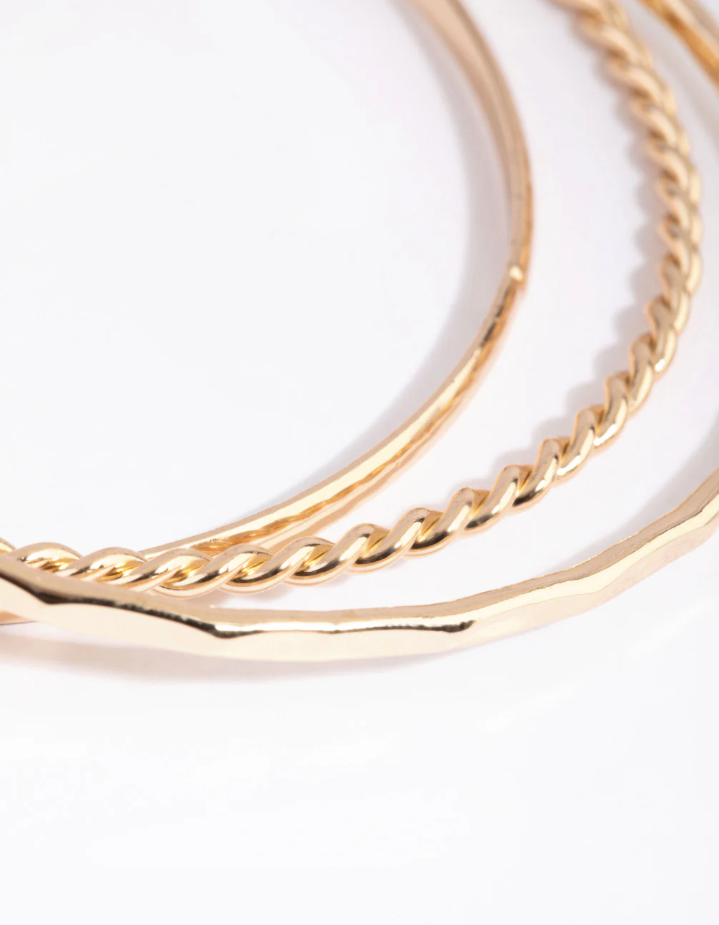 Gold Detail & Plain Bangle Pack - Image 2