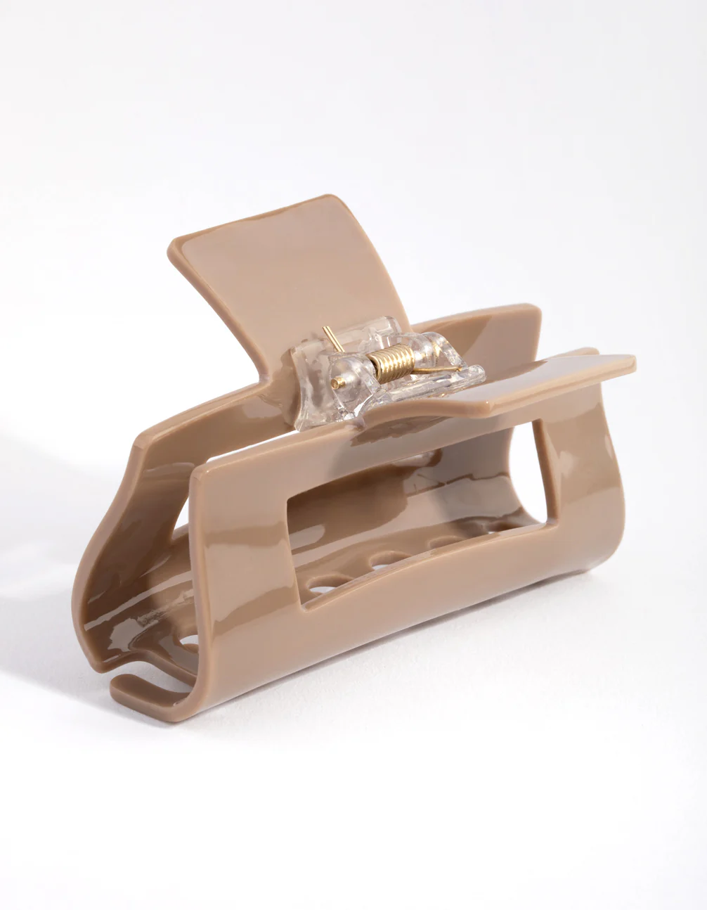 Acrylic Coffee Rectangle Claw - Image 2