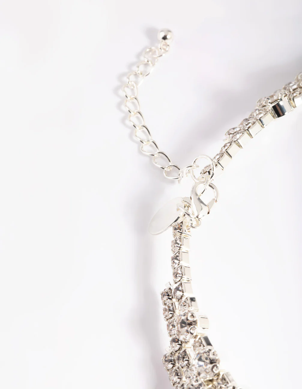 Silver Diamante Layered Choker - Image 3