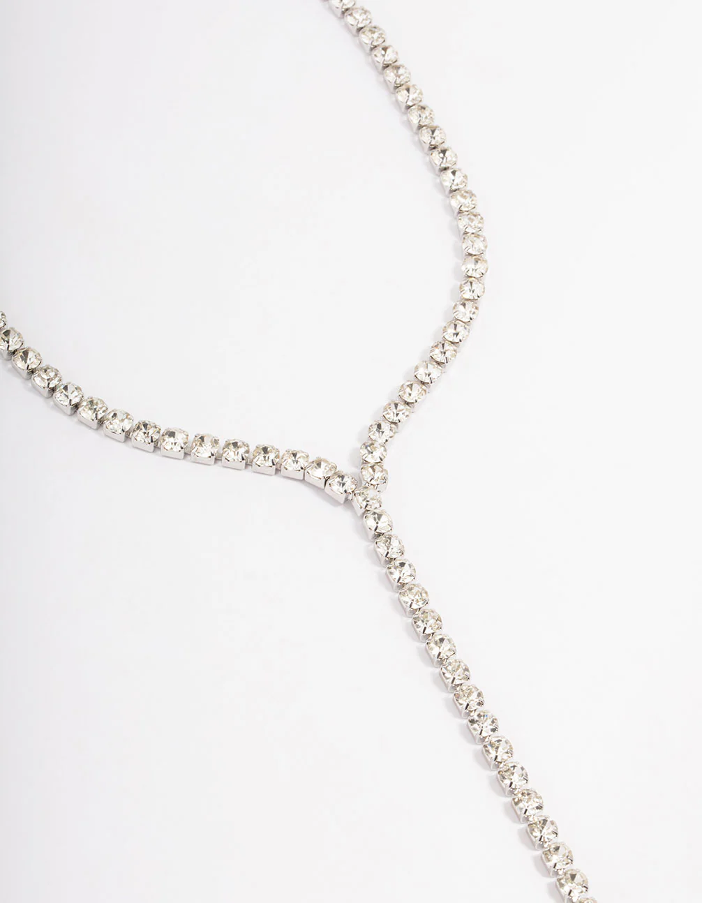Silver Diamante Cupchain Y-Necklace