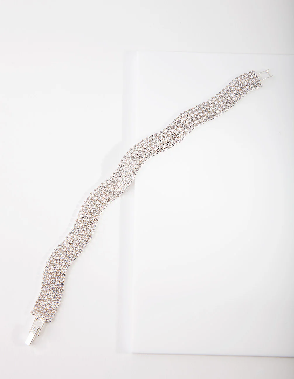 Silver 5 Row Cupchain Bracelet