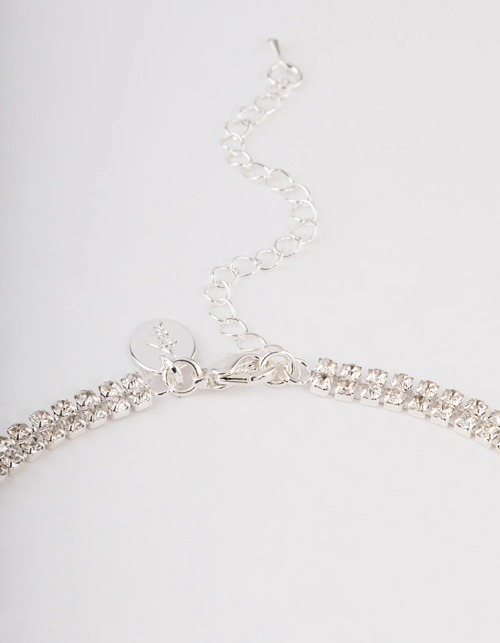 Silver Diamante Tassel Cupchain Jewellery Set - Image 3