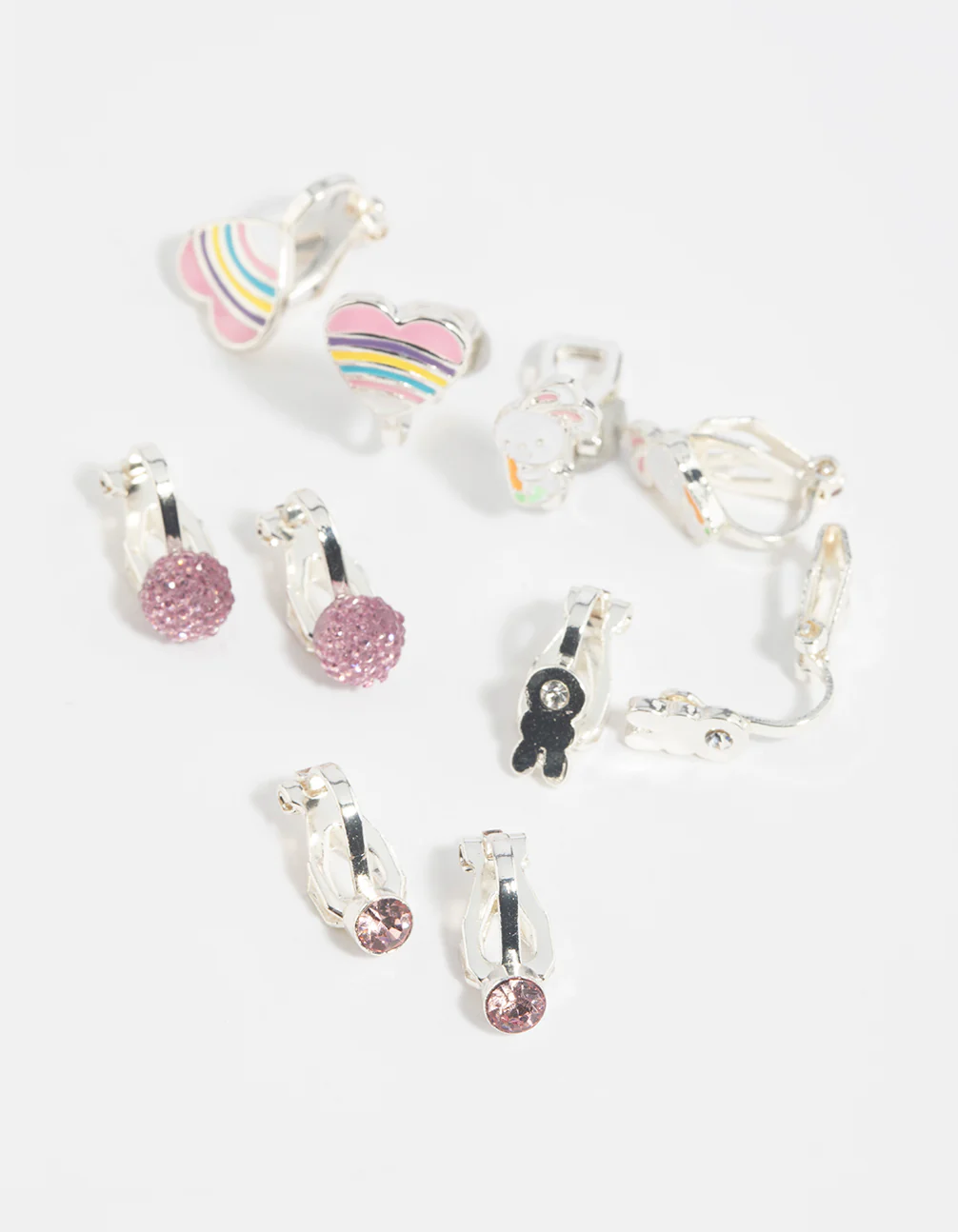 Kids Bunny Love Clip On Earrings - Image 3