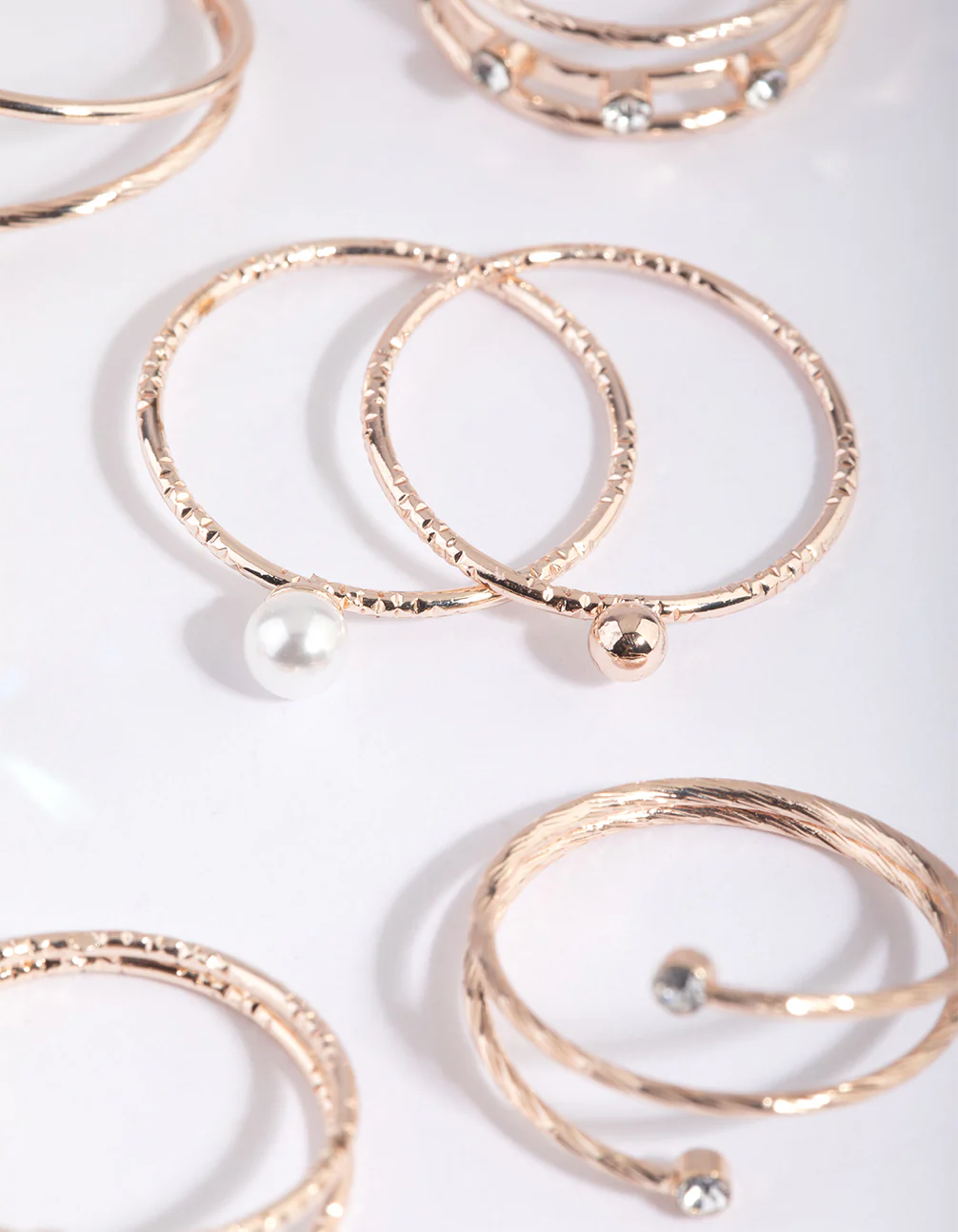 Rose Gold Oval Ring Pack - Image 2