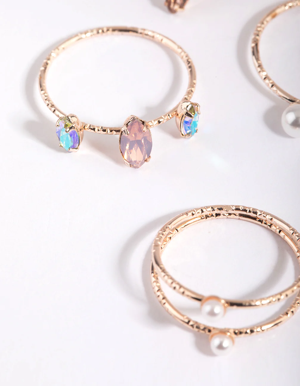 Rose Gold Oval Ring Pack - Image 3