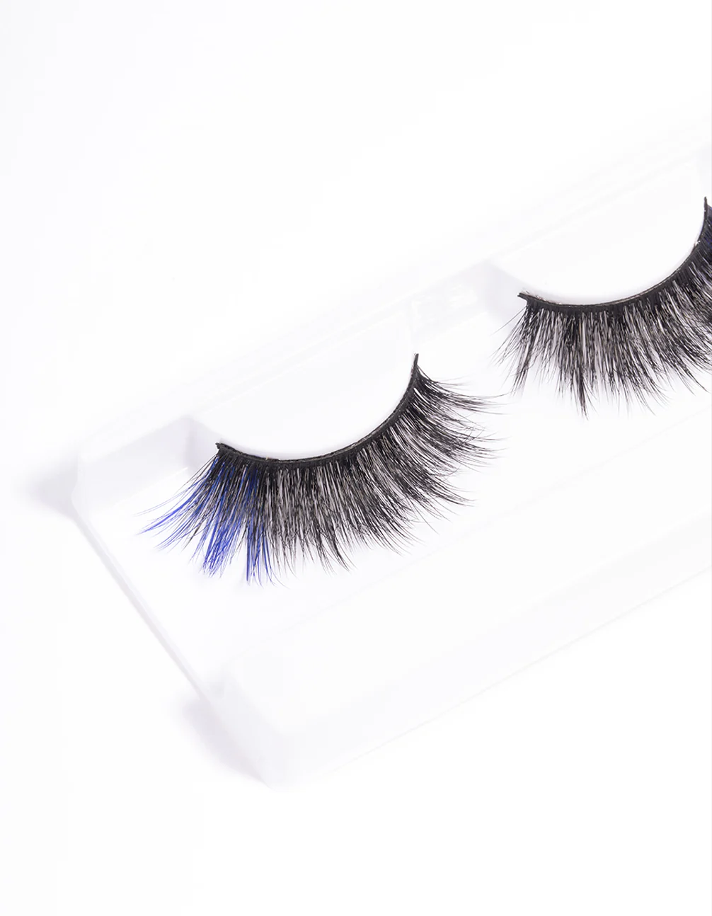 Black & Blue Accent Fake Eyelashes - Image 2