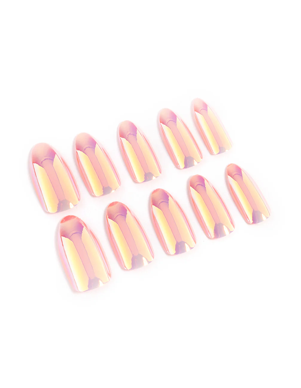 Iridescent Press On Nails