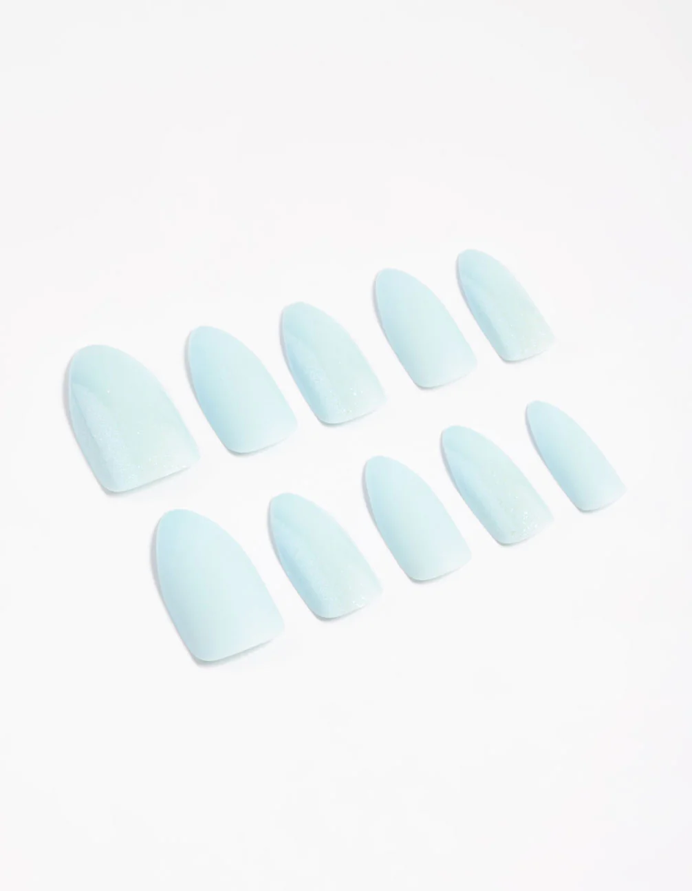 Blue Matte Iridescent Press On Nails