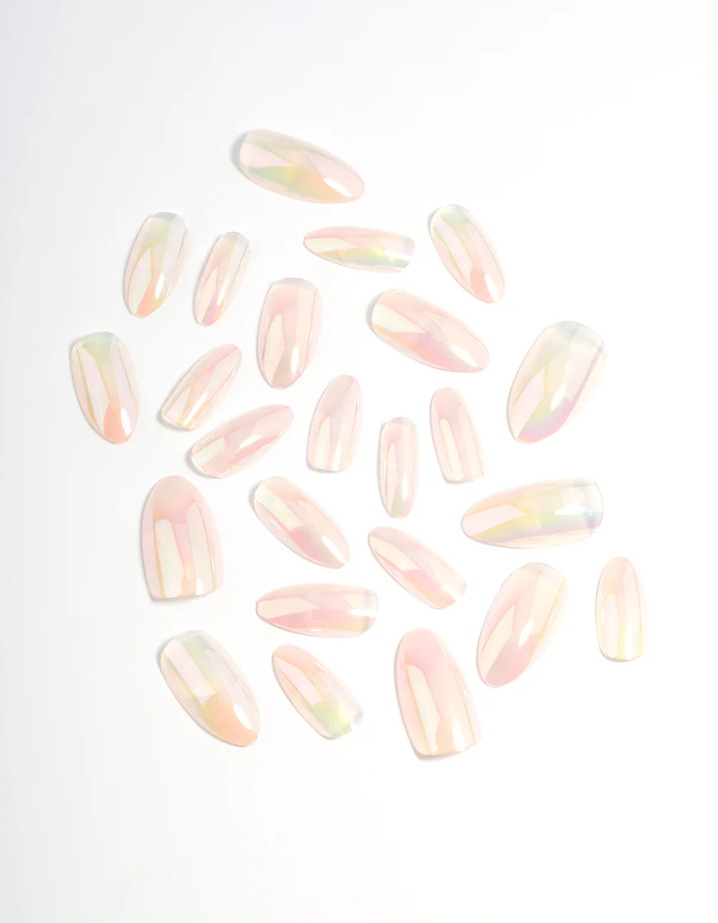 Plastic Pearl Natural Glazed Press On Nails - Image 2
