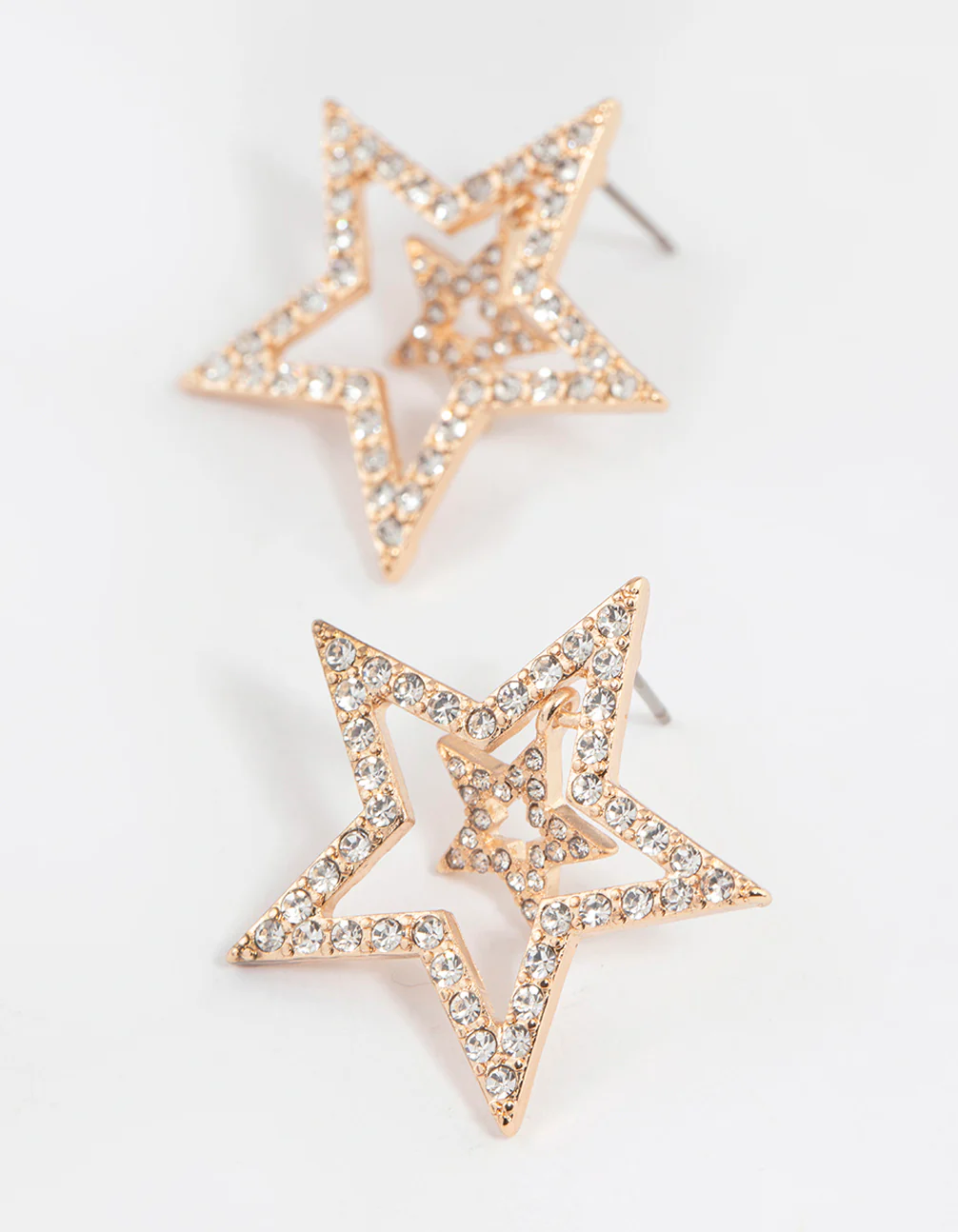 Gold Layered Star Earrings
