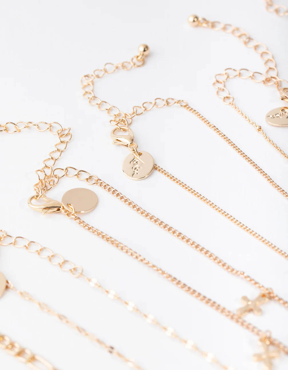 Gold Cross Choker 7-Pack - Image 3