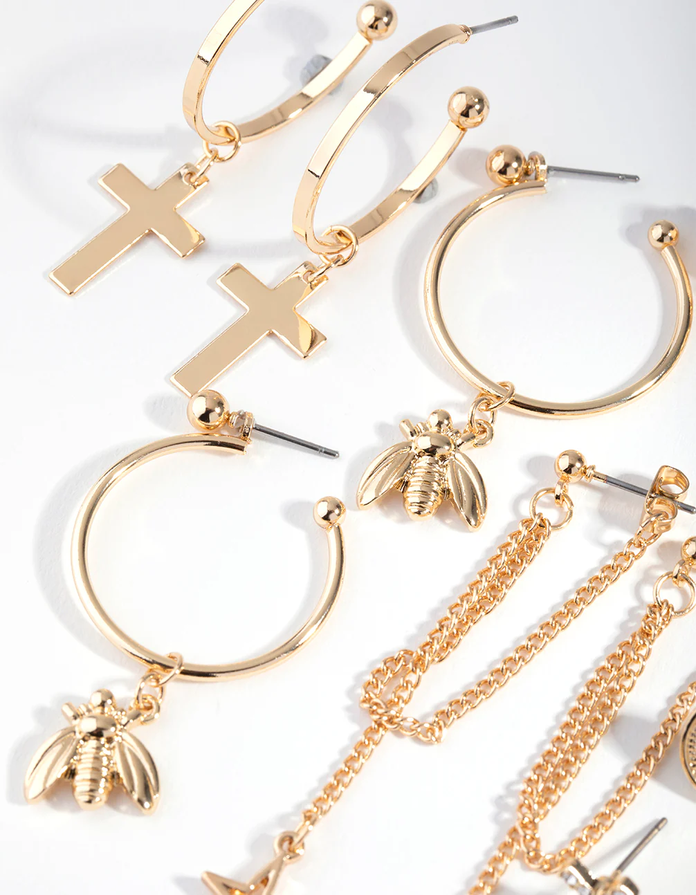 Gold Large Motifs 16-Pack Earring - Image 3