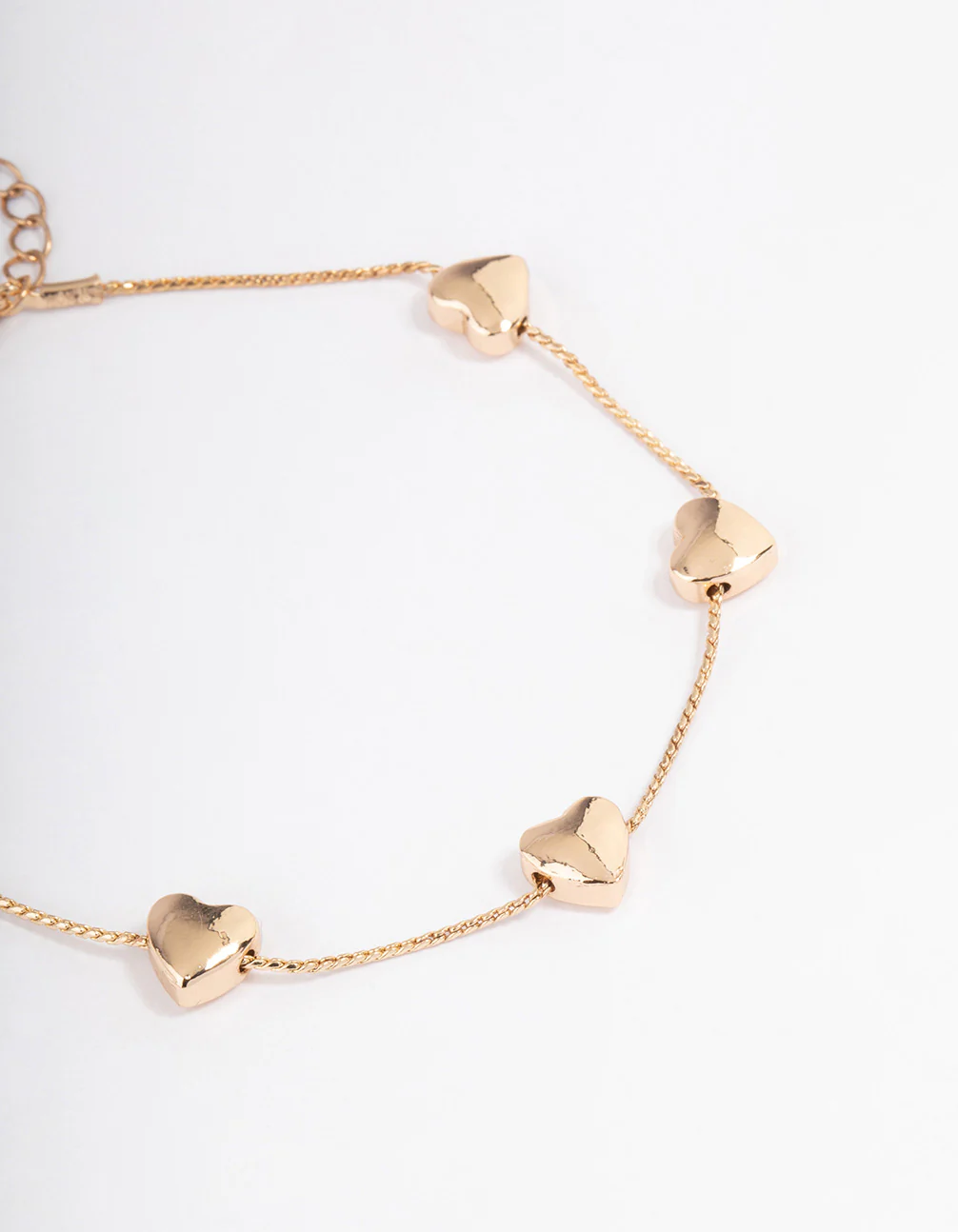 Gold Multi Dainty Heart Bracelet - Image 2