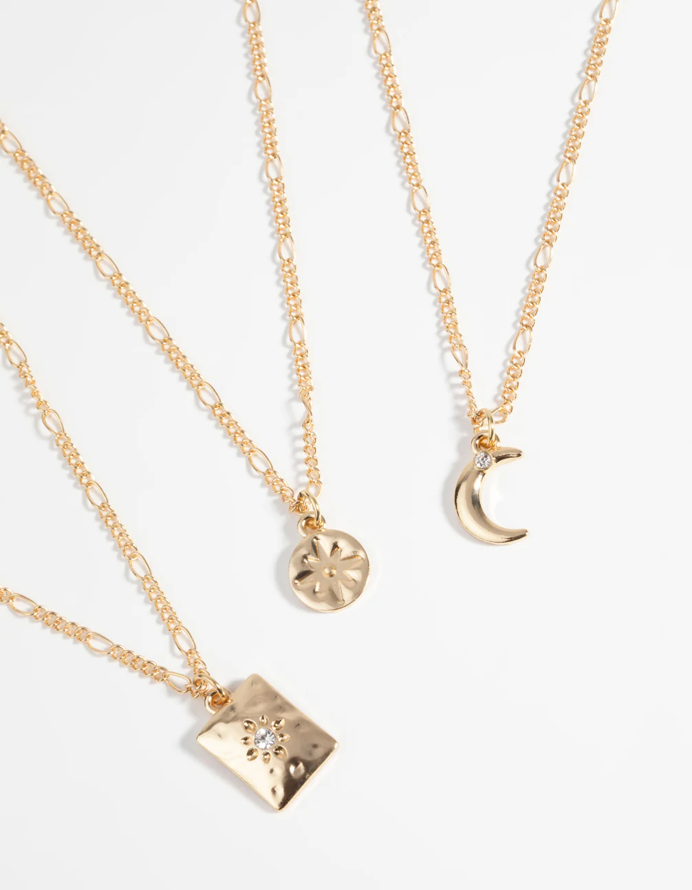Gold Celestial Diamante Necklace Set