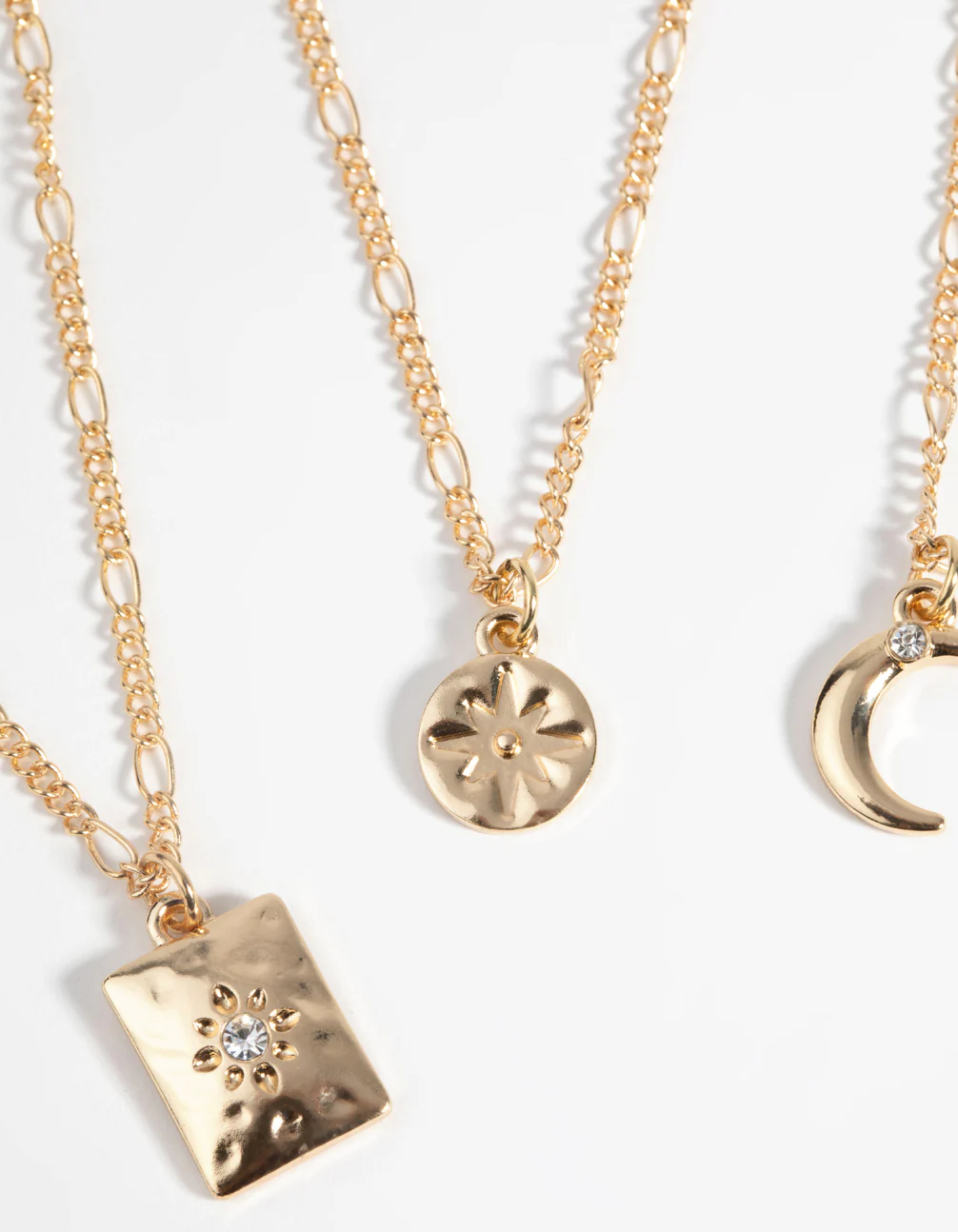 Gold Celestial Diamante Necklace Set - Image 3