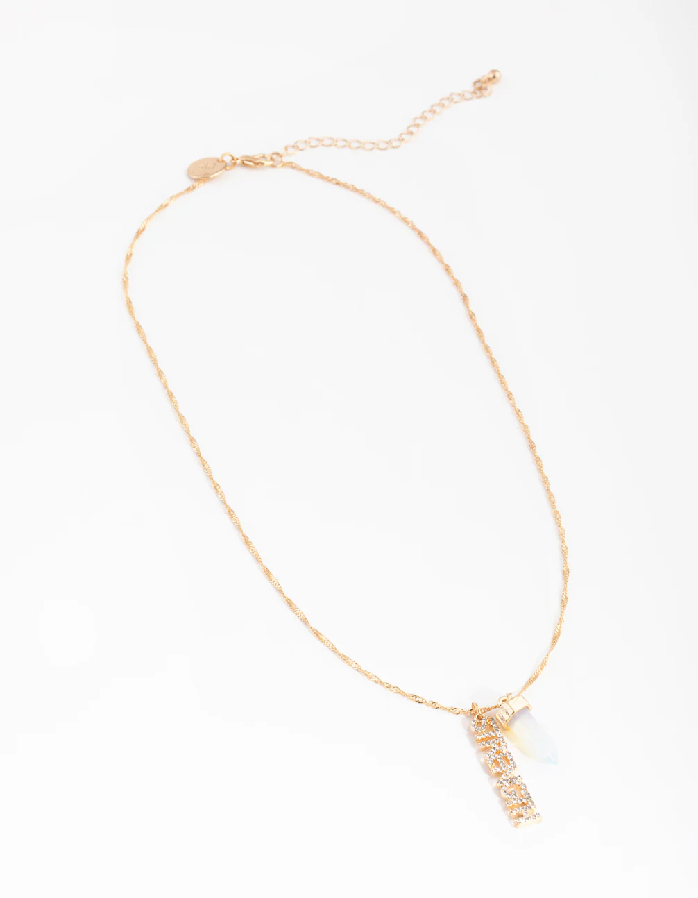 Gold Strength Moonstone Necklace - Image 2
