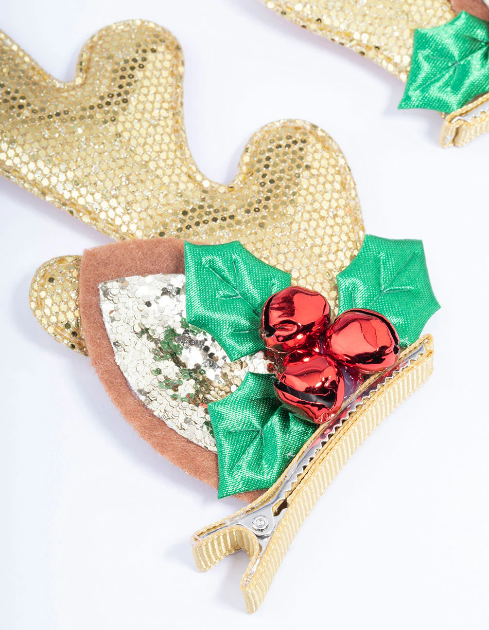 Glittery Reindeer Hair Clip - Image 2