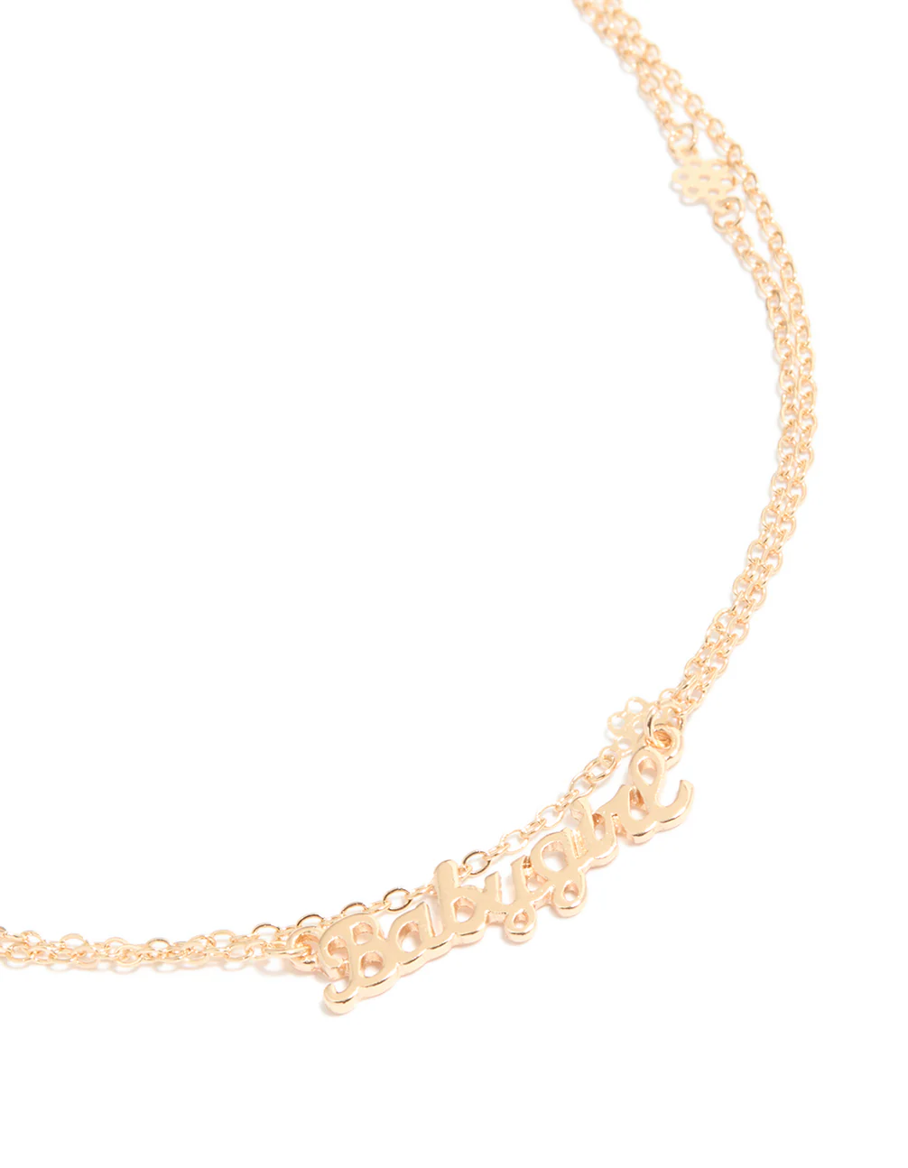 Gold Babygirl Text Waist Chain - Image 2