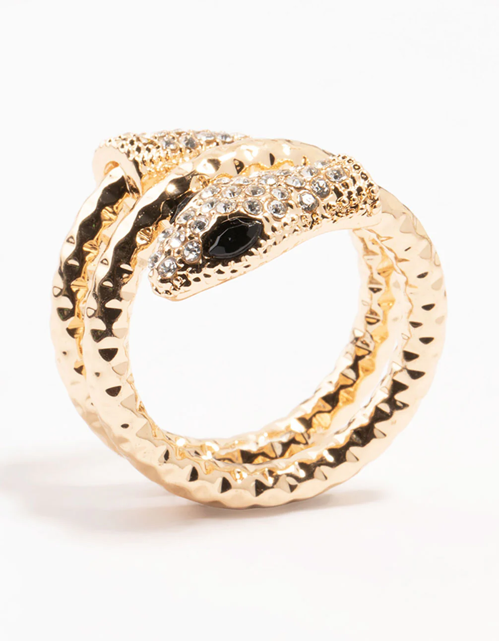 Gold Bling Snake Wrapped Ring - Image 3