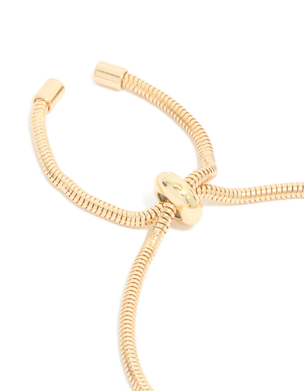 Gold Blue Clover & Heart Charm Toggle Bracelet - Image 5
