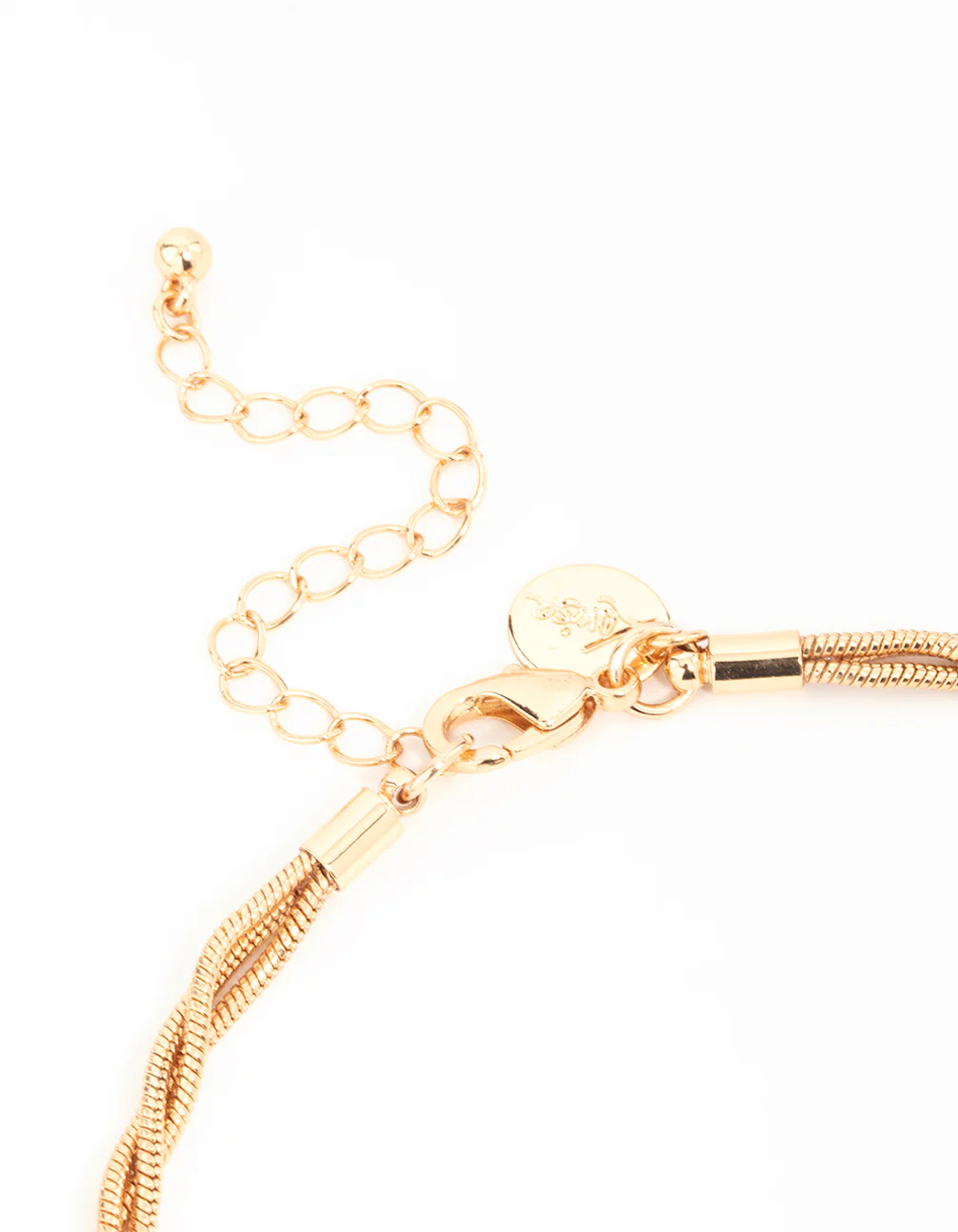 Gold Chain Knotted Tassel Y-Necklace - Image 3