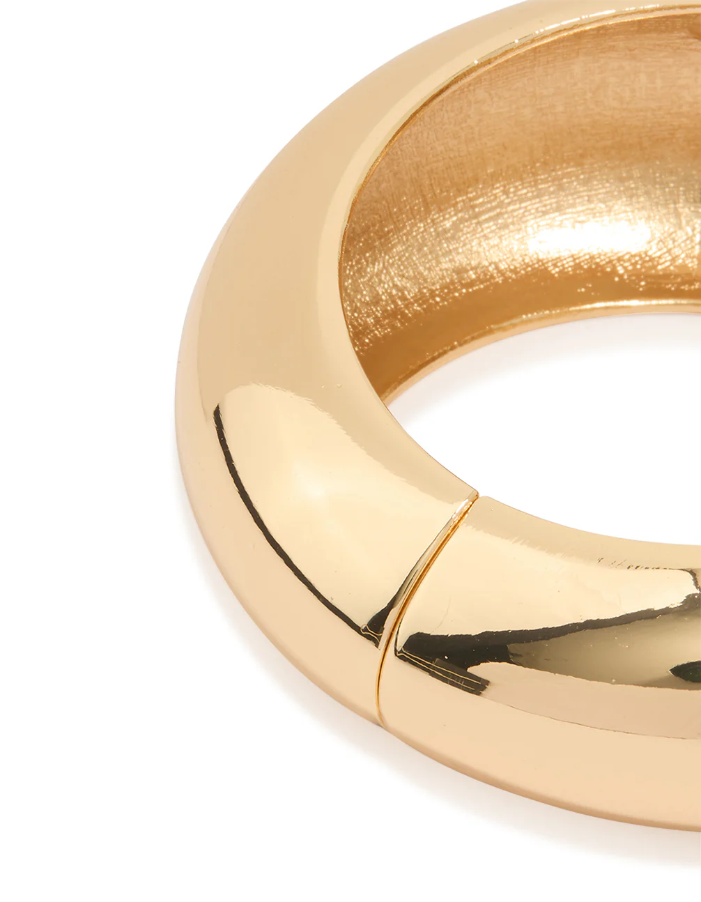 Gold Chunky Round Bangle - Image 3