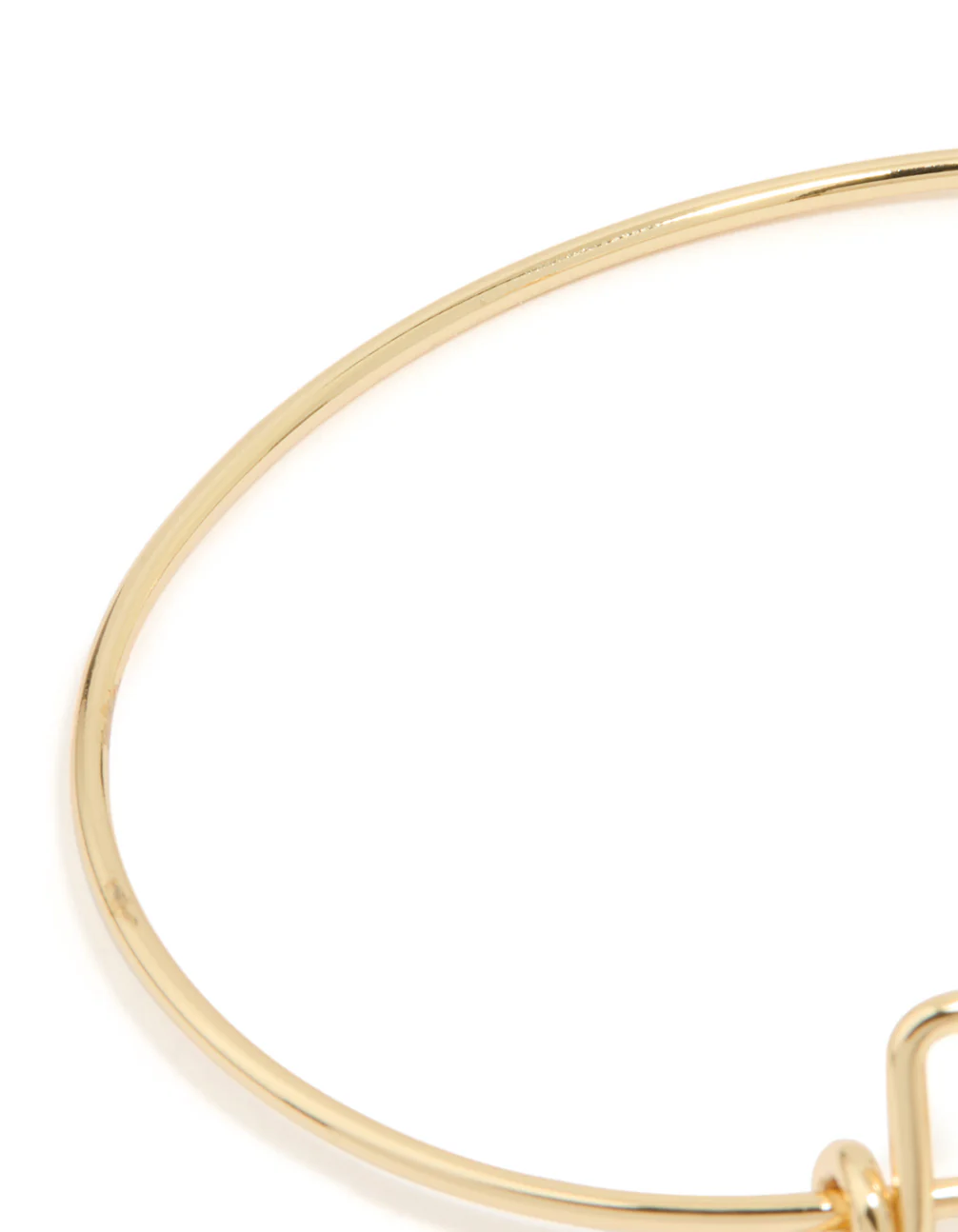 Gold Cross Flower Bangle - Image 3
