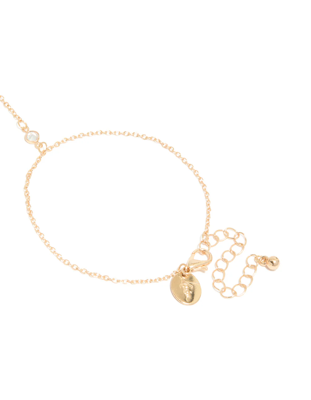 Gold Cross Pendant Hand Chain - Image 3