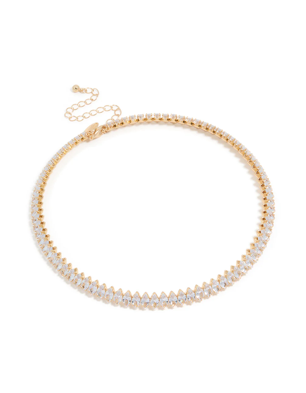 Gold Cubic Zirconia Choker Necklace - Image 4