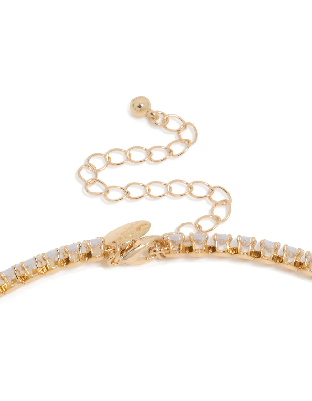 Gold Cubic Zirconia Choker Necklace - Image 5