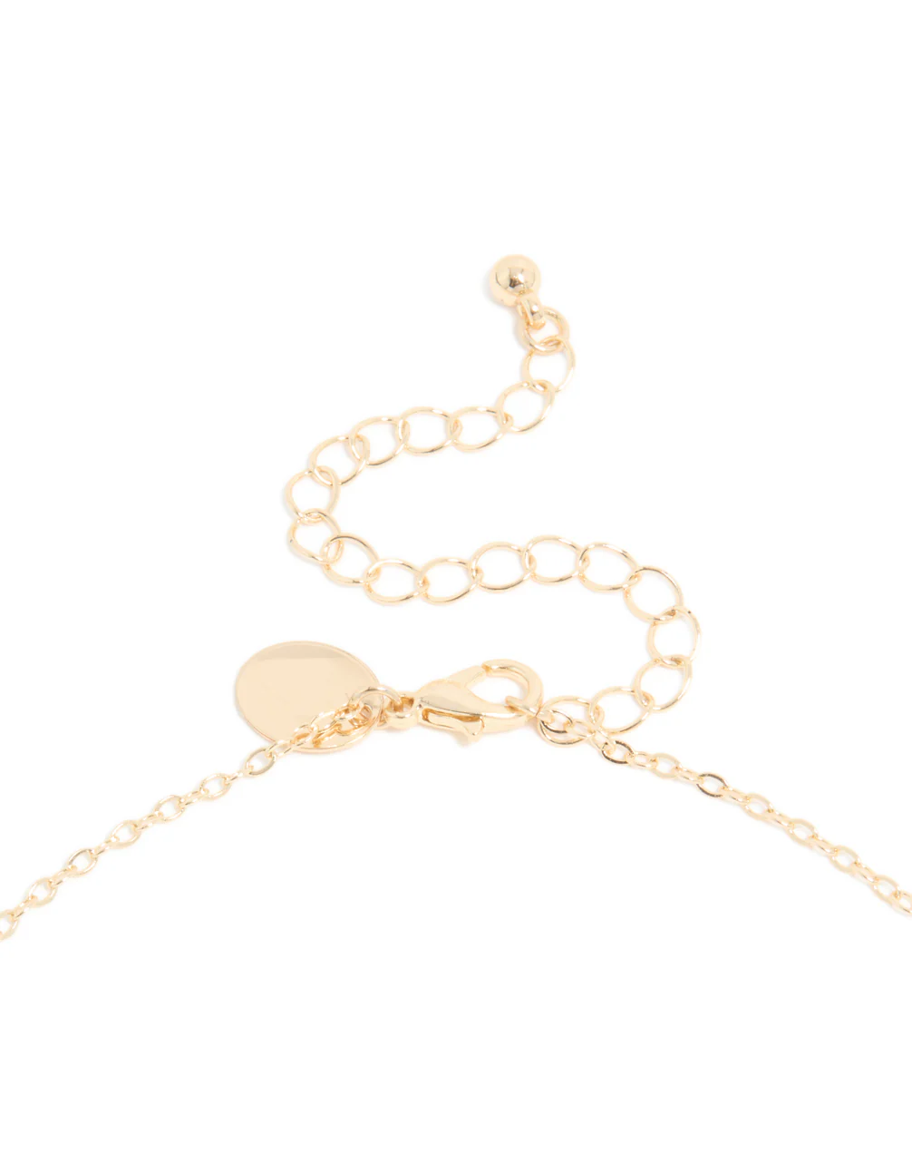 Gold Cubic Zirconia Floral Y-Necklace - Image 5