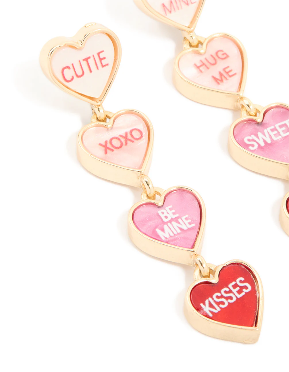 Gold Cutie Pie Drop Earrings - Image 4