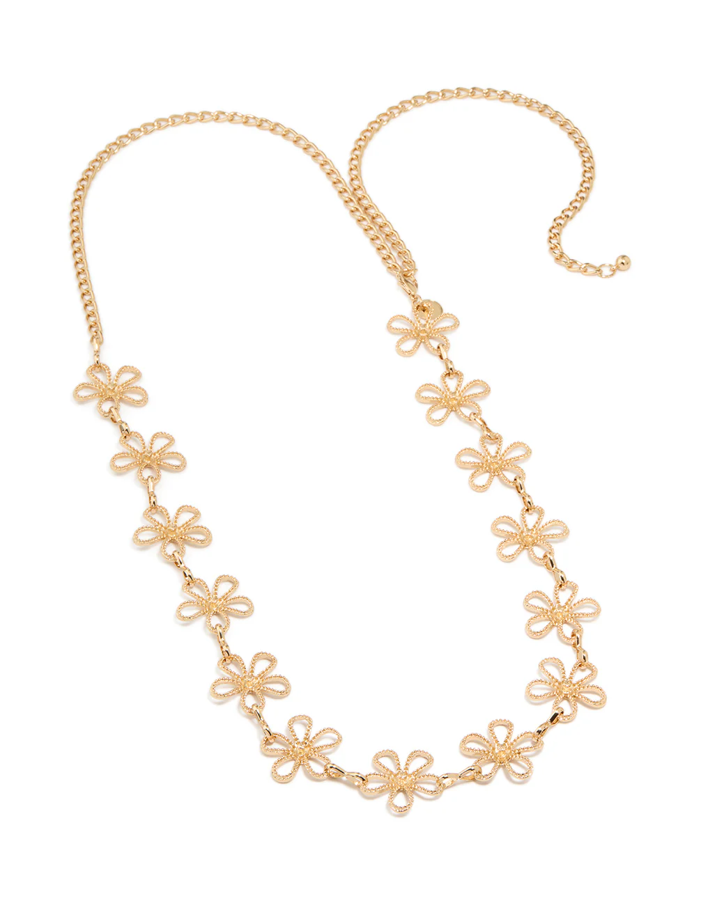 Gold Daisy Outline Belt - Image 2