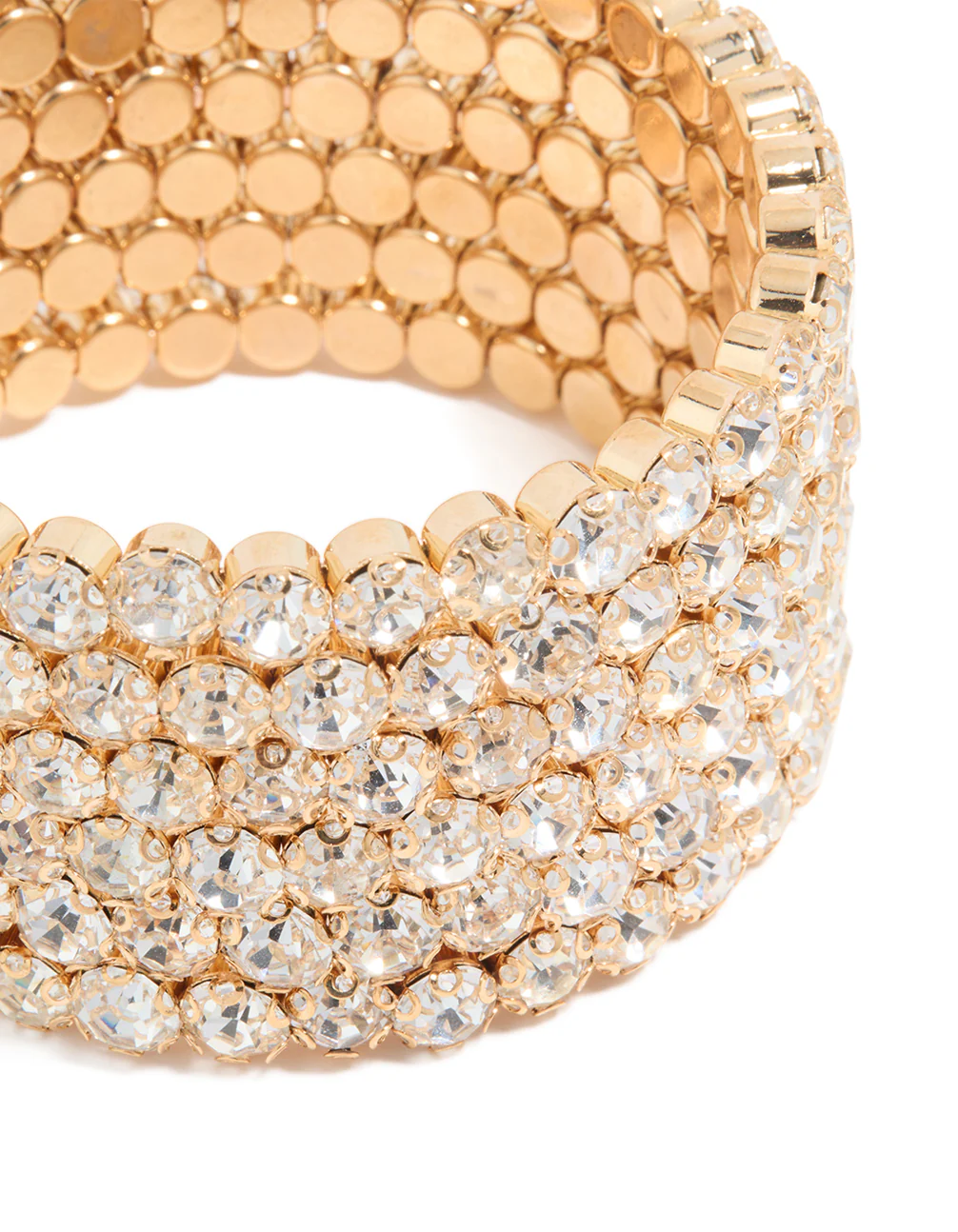 Gold Diamante Large Wrapped Bracelet - Image 2