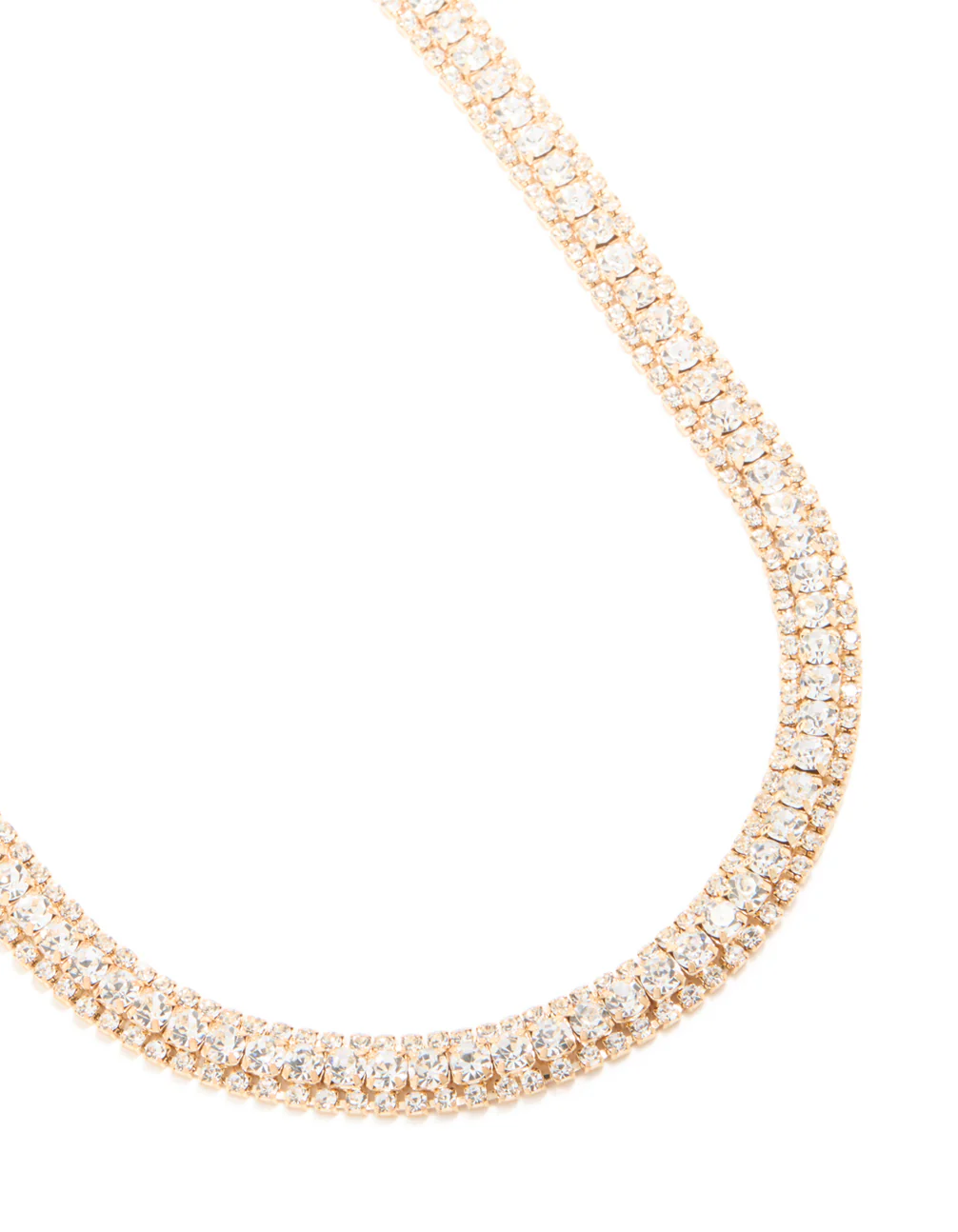Gold Diamante Mixed Round Belt