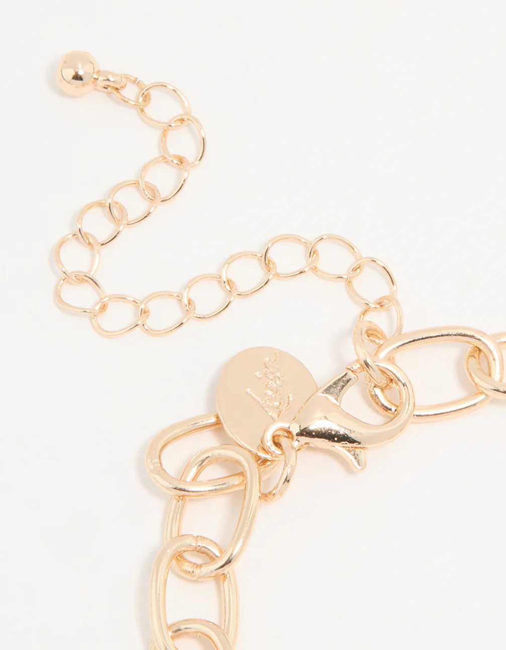Gold Diamante & Pearl Watch Clover Charm Bracelet - Image 3