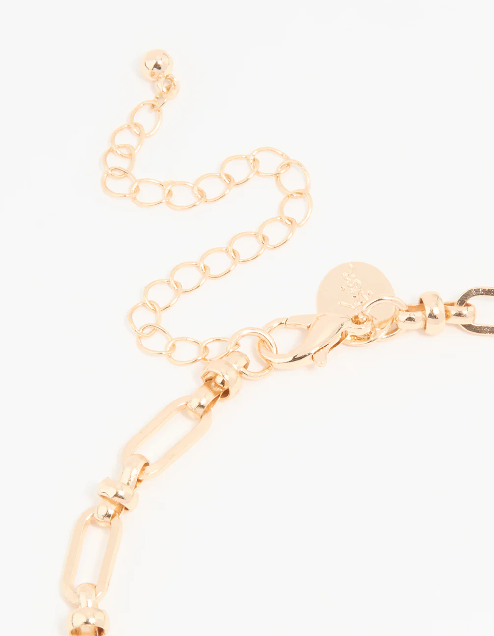 Gold Diamante Rectangle Watch Choker Necklace - Image 3