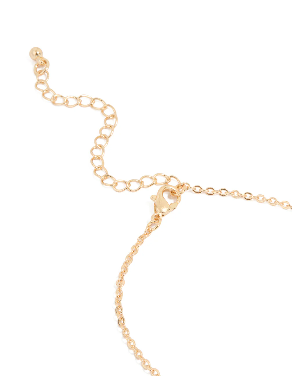 Gold Diamante Triangular Hand Chain - Image 3