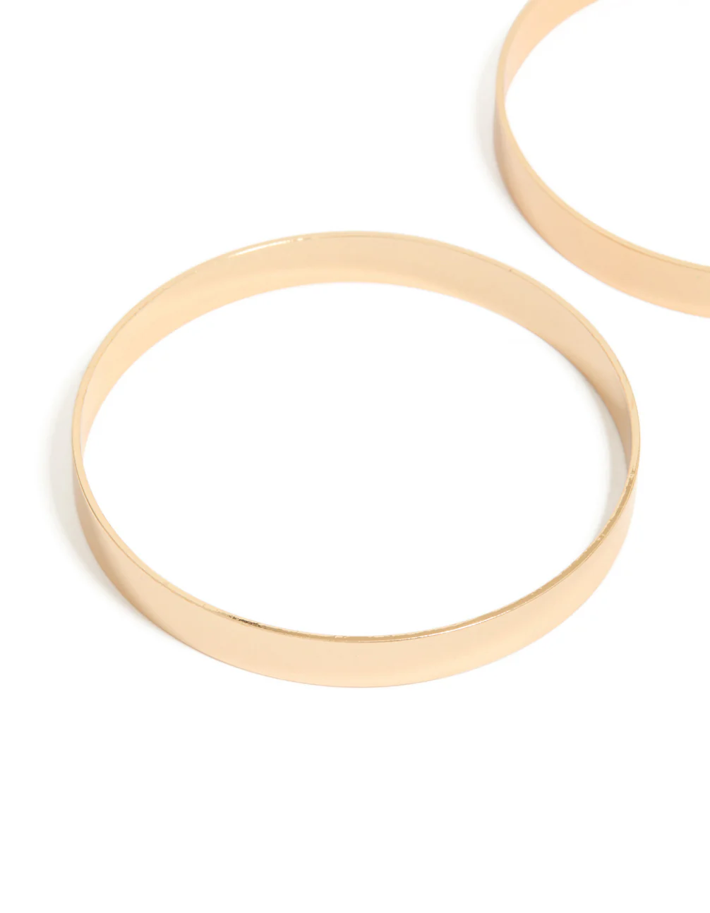 Gold Flat Bangles 2-Pack - Image 3